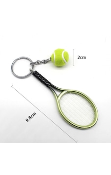 Gerçekçi Tenis Raketi Tasarımlı Şık Anahtarlık Kolye Çanta Süsü Tennis Keychain 5668 Gerçekçi Tenis Raketi Tasarımlı Şık Anahtarlık Kolye Çanta Süsü Tennis Keychain 5668