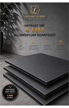 4 Mm Antrasit Gri Alüminyum Kompozit Panel Levha Cnc Ve Lazer Kesime Uygun Uv Baskılık Reklam Tabela Malzemesi Gümüş Gümüş 4 Mm Antrasit Gri Alüminyum Kompozit Panel Levha Cnc Ve Lazer Kesime Uygun Uv Baskılık Reklam Tabela Malzemesi Gümüş Gümüş