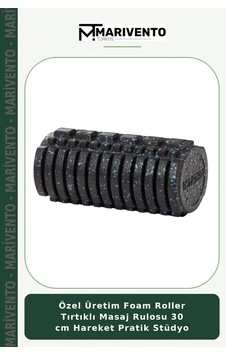 Özel Üretim Foam Roller Tırtıklı Masaj Rulosu 30 Cm Hareket Pratik Stüdyo Siyah - Mavi Özel Üretim Foam Roller Tırtıklı Masaj Rulosu 30 Cm Hareket Pratik Stüdyo Siyah - Mavi