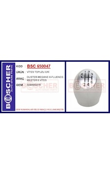 Vites Topuzu Duster-megane Iıı-fluence-master 6 Vites Gri Çok Renkli