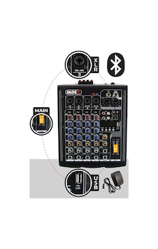 Midex MP-400 Amfili Power Mikser 2x200 WATT 4 Kanal (Bluetooth US Efekt Kayıt) Midex MP-400 Amfili Power Mikser 2x200 WATT 4 Kanal (Bluetooth US Efekt Kayıt)