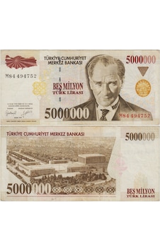 7. Emisyon 5.000.000 Lira M84 Çok Temiz+