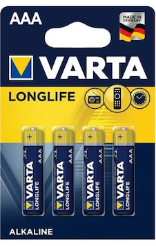 Varta 4103 Longlife Alkalin AAA İnce Kalem Pil 4'lü Varta 4103 Longlife Alkalin AAA İnce Kalem Pil 4'lü