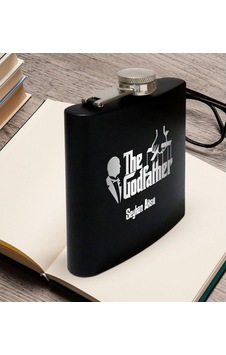 Kişiye Özel The Godfather Temalı Çelik Içki Matarası Kişiye Özel The Godfather Temalı Çelik Içki Matarası