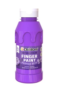 Childgen Süper Yıkanabilir Parmak Boya 350ml - Mor