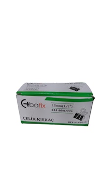 Bafix Kıskaç Klips Çelik 15 Mm 12 Li Bafix Kıskaç Klips Çelik 15 Mm 12 Li