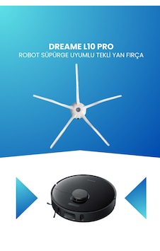 Dreame L10 Pro Robot Süpürge Uyumlu Tekli Yan Fırça Dreame L10 Pro Robot Süpürge Uyumlu Tekli Yan Fırça