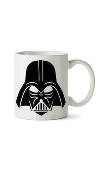 Darth Vader Star Wars 3 Porselen Kupa Bardak Beyaz Darth Vader Star Wars 3 Porselen Kupa Bardak Beyaz