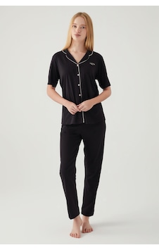 Pierre Cardin Kadın Siyah Gömlek Pijama Pc7715-s-v3 Siyah Pierre Cardin Kadın Siyah Gömlek Pijama Pc7715-s-v3 Siyah