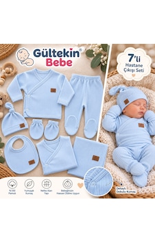 Babymed Sade Kız Ve Erkek 7 Li Hastane Çıkışı -ba7700326 - Mavi Babymed Sade Kız Ve Erkek 7 Li Hastane Çıkışı -ba7700326 - Mavi