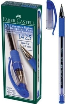 Faber Castell Faber-Castell Tükenmez Kalem 1425 Mavi 10'Lu Kutu Faber Castell Faber-Castell Tükenmez Kalem 1425 Mavi 10'Lu Kutu