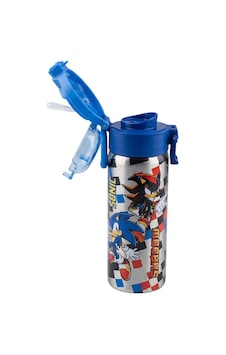 Sonic Çift Fonksiyon Kapaklı Çelik Matara 600ml 3817 Çok Renkli