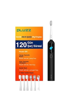 Pluzz Eb1 Ultra Sonic Şarjlı Diş Fırçası - Siyah Pluzz Eb1 Ultra Sonic Şarjlı Diş Fırçası - Siyah