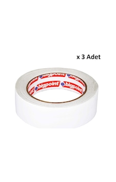 Bigpoint Çift Taraflı Bant 38 Mm X 25 M X 3 Adet Bigpoint Çift Taraflı Bant 38 Mm X 25 M X 3 Adet
