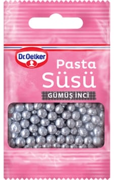 Dr.Oetker Pasta Süsü Gümüş İnci 10 G Dr.Oetker Pasta Süsü Gümüş İnci 10 G