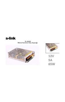 S-link Sl-ka65 12v 5a 65w Metal Kamera Güç Kaynağı