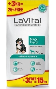 La Vital Somonlu Büyük Irk Yavru Köpek Maması 15 KG La Vital Somonlu Büyük Irk Yavru Köpek Maması 15 KG