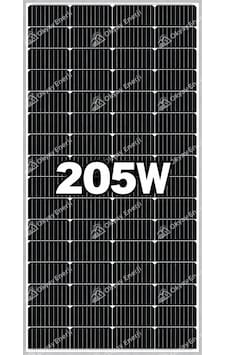Okyay Enerji 205 Watt Monokristal Güneş Paneli A+ Okyay Enerji 205 Watt Monokristal Güneş Paneli A+