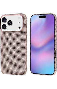 Apple Uyumlu iPad iPhone 17 Pro Max Kılıf M-safe Şarj Özellikli Karbon Fiber Görünümlü Zore Nekst Kapak Gold Apple Uyumlu iPad iPhone 17 Pro Max Kılıf M-safe Şarj Özellikli Karbon Fiber Görünümlü Zore Nekst Kapak Gold