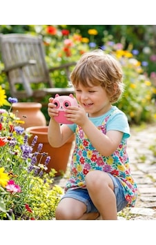 Buğz Çocuklar İçin Baskılı Mini Kamera 6 Kalem 5 Kağıt Rulosu li Eğlenceli Fotoğraf Makinesi