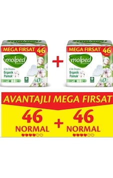 Molped Pure Soft Normal Avantajlı Mega Fırsat Paketi 46 Lı X 2 A PKT.MOLPED.035 Molped Pure Soft Normal Avantajlı Mega Fırsat Paketi 46 Lı X 2 A PKT.MOLPED.035