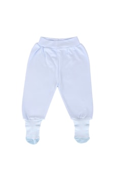Baby Shez Yenidoğan Bebek Çoraplı Tek Alt Pantolon Mavi Baby Shez Yenidoğan Bebek Çoraplı Tek Alt Pantolon Mavi