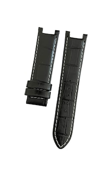 Guess Uyumlu 22 Mm Hakiki Deri Saat Kordonu Klipsli Model - Siyah Beyaz Dikişli Guess Uyumlu 22 Mm Hakiki Deri Saat Kordonu Klipsli Model - Siyah Beyaz Dikişli