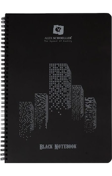 Alex Schoeller Siyah Defter Spiralli Plastik Kapak A5 60Yp Alex Schoeller Siyah Defter Spiralli Plastik Kapak A5 60Yp
