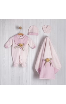 Lamato Baby Ayıcık Aksesuarlı 5 Parça Prematüre Hastane Çıkışı Set Pembe Lamato Baby Ayıcık Aksesuarlı 5 Parça Prematüre Hastane Çıkışı Set Pembe