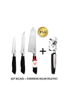Mastercut Premium Şef Bıçağı Seti Sürmene Ve Kurban Bayramı İçin Tasarlanmış 3 Parça Kesme Tahtalı Renkli Mastercut Premium Şef Bıçağı Seti Sürmene Ve Kurban Bayramı İçin Tasarlanmış 3 Parça Kesme Tahtalı Renkli