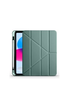 Apple Uyumlu iPad 10.9 2022 (10.Nesil) Kılıf Zore Tri Folding Kalem Bölmeli Standlı Kılıf-Koyu yeşil Koyu yeşil Apple Uyumlu iPad 10.9 2022 (10.Nesil) Kılıf Zore Tri Folding Kalem Bölmeli Standlı Kılıf-Koyu yeşil Koyu yeşil