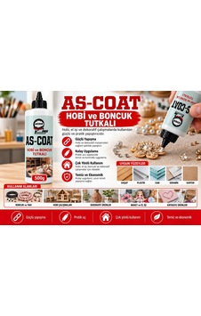 As-coat Hobi Ve Boncuk Tutkalı 500 Gr El İşi Ve Takı Yapıştırıcısı As-coat Hobi Ve Boncuk Tutkalı 500 Gr El İşi Ve Takı Yapıştırıcısı