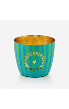Yeşil Demir Good Things Mumluk 8x5x10 Cm