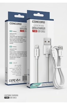 Concord Apple iPhone Uyumlu Lightning Şarj Ve Data Kablosu 5 Ic 1 Metre C-411 Concord Apple iPhone Uyumlu Lightning Şarj Ve Data Kablosu 5 Ic 1 Metre C-411