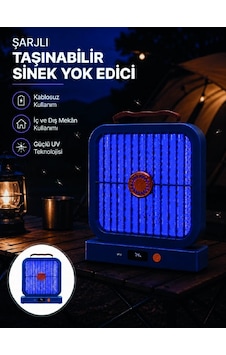 Hubrendy Tekno Elektrikli Sinek Öldürücü 365nm Uv Işıklı Masaüstü Cihaz Mavi Renk Hubrendy Tekno Elektrikli Sinek Öldürücü 365nm Uv Işıklı Masaüstü Cihaz Mavi Renk