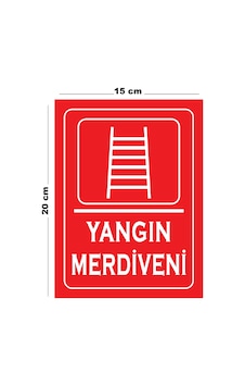 Metal Yangın Merdiveni 15cm X 20cm Uyarı Levhası Yönlendirme Tabelası Metal Yangın Merdiveni 15cm X 20cm Uyarı Levhası Yönlendirme Tabelası