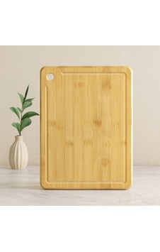 Bambu Kesme Tahtası 24x34x1.8 Cm Açık Ceviz Bambu Kesme Tahtası 24x34x1.8 Cm Açık Ceviz