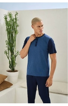 Moon Wear Erkek 2205 Erkek Battal Midi Yaka Pijama Takım Lacivert Moon Wear Erkek 2205 Erkek Battal Midi Yaka Pijama Takım Lacivert