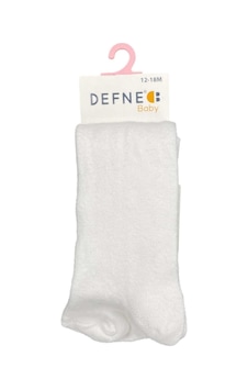 Defne Baby Bebek Külotlu Çorap J005-21 Beyaz Defne Baby Bebek Külotlu Çorap J005-21 Beyaz