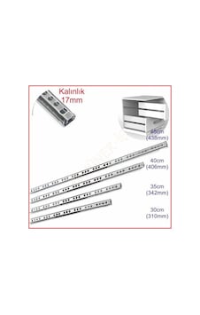 17mm 30cm TELESKOPİK İNCE RAY (17x310) 5 ADET FİYATIDIR 17mm 30cm TELESKOPİK İNCE RAY (17x310) 5 ADET FİYATIDIR