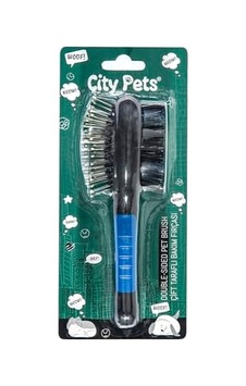 City Pets Çift Taraflı Bakım Fırçası C-8284