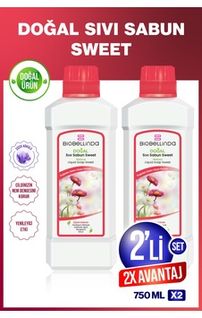 Doğal Sıvı El Sabunu Sweet 2x750 Ml 2'li Set Doğal Sıvı El Sabunu Sweet 2x750 Ml 2'li Set