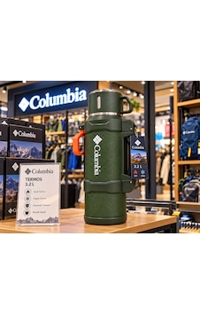 Columbia 3.2 L İtre Vakumlu Paslanmaz Çelik Sıcak Soğuk Termos Yeşil - Siyah