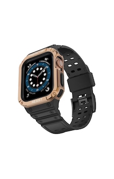 Watch 42mm Kr401 Silikon Kordon - Siyah-rose Watch 42mm Kr401 Silikon Kordon - Siyah-rose