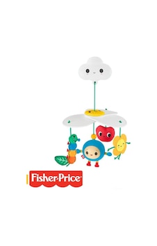 Fisher Price Mutlu Dünya Eğlenceli Bebek Arabası Oyuncağı