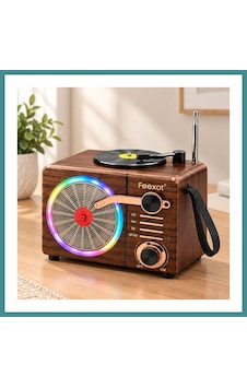 Trendexa Işıklı Retro Bluetooth Fm Radyo Hoparlör - Usb & Type-c Şarjlı Mac Trendexa Işıklı Retro Bluetooth Fm Radyo Hoparlör - Usb & Type-c Şarjlı Mac