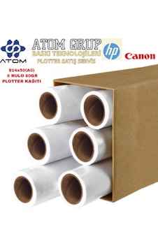 914mmx50mt A0 80 Gr 6 Rulo 1koli Atomplotter Kağıdı 914mmx50mt A0 80 Gr 6 Rulo 1koli Atomplotter Kağıdı