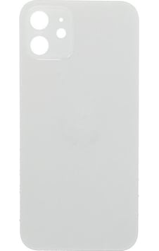 Apple Uyumlu iPhone 12 , Cam Arka Pil Batarya Kapağı - Lens Hariç Beyaz Apple Uyumlu iPhone 12 , Cam Arka Pil Batarya Kapağı - Lens Hariç Beyaz