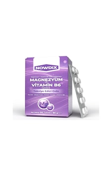 Nowdix Magnezyum Ve Vitamin B6 60 Tablet Nowdix Magnezyum Ve Vitamin B6 60 Tablet