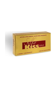 Silky Kiss Gold Kayganlaştırıcılı Prezervatif 12'li Silky Kiss Gold Kayganlaştırıcılı Prezervatif 12'li